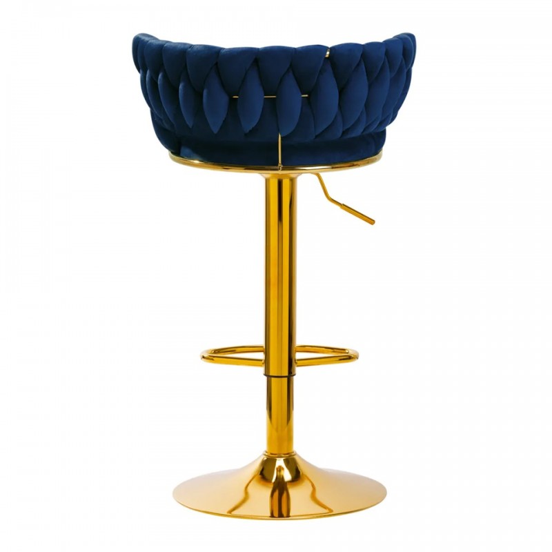 Beauty bar stoel blauw Beauty bar stoel blauw