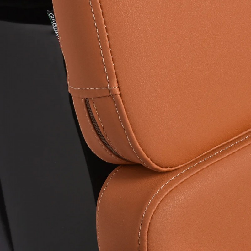 Kapperstoel oranje met wasbak Kapperstoel oranje met wasbak