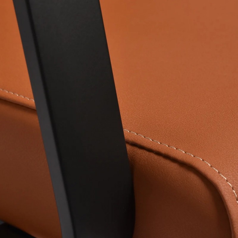 Kapperstoel oranje met wasbak Kapperstoel oranje met wasbak