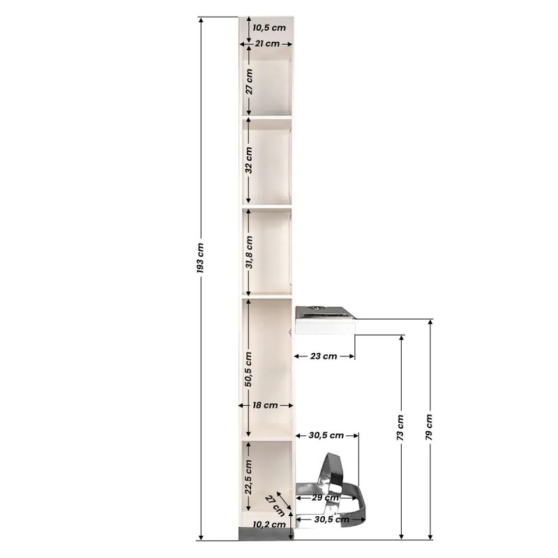kappersconsole parel wit kappersconsole parel wit