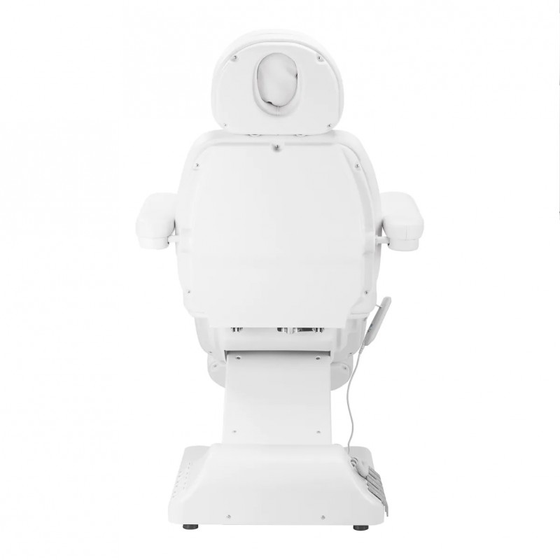 Luxe elektrische schoonheidsstoel 3 motoren wit voetbediening Luxe elektrische schoonheidsstoel 3 motoren wit voetbediening