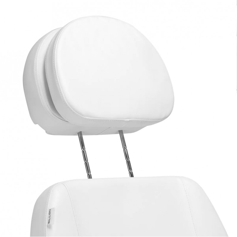 Luxe elektrische schoonheidsstoel 3 motoren wit voetbediening Luxe elektrische schoonheidsstoel 3 motoren wit voetbediening